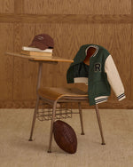 Green varsity jacket