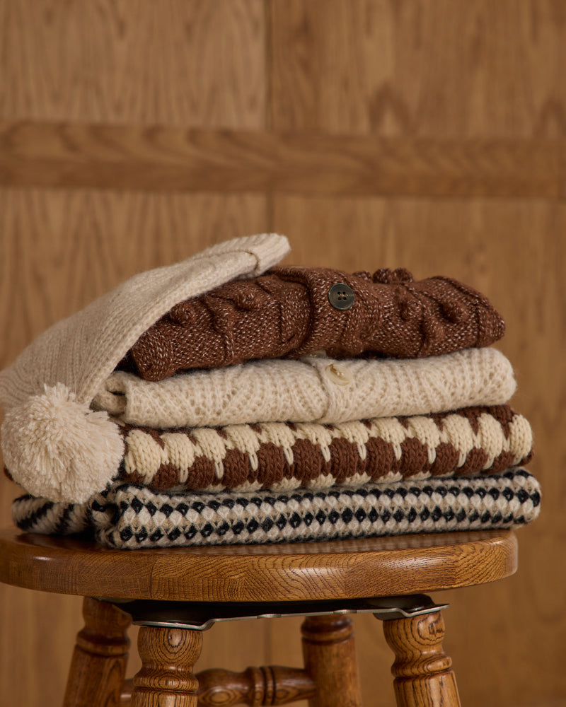 Heathered oatmeal cheyenne cardigan