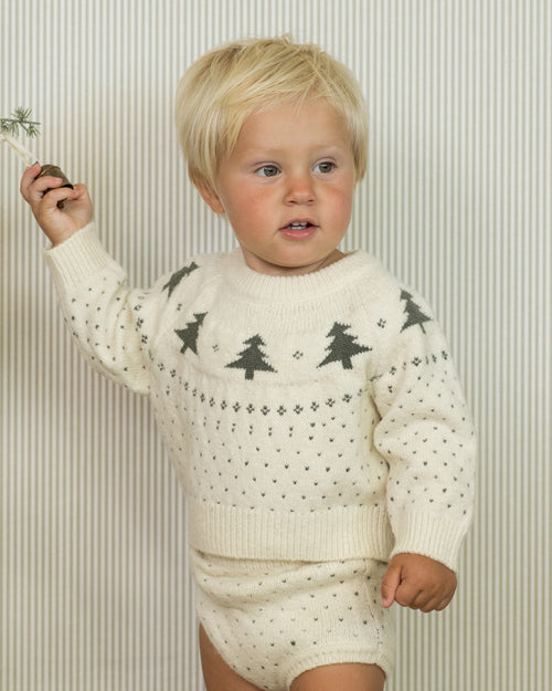 Trees fair isle sweater