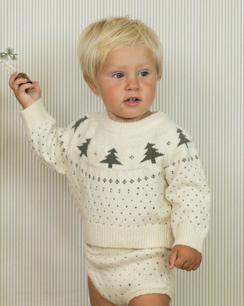 Trees fair isle sweater