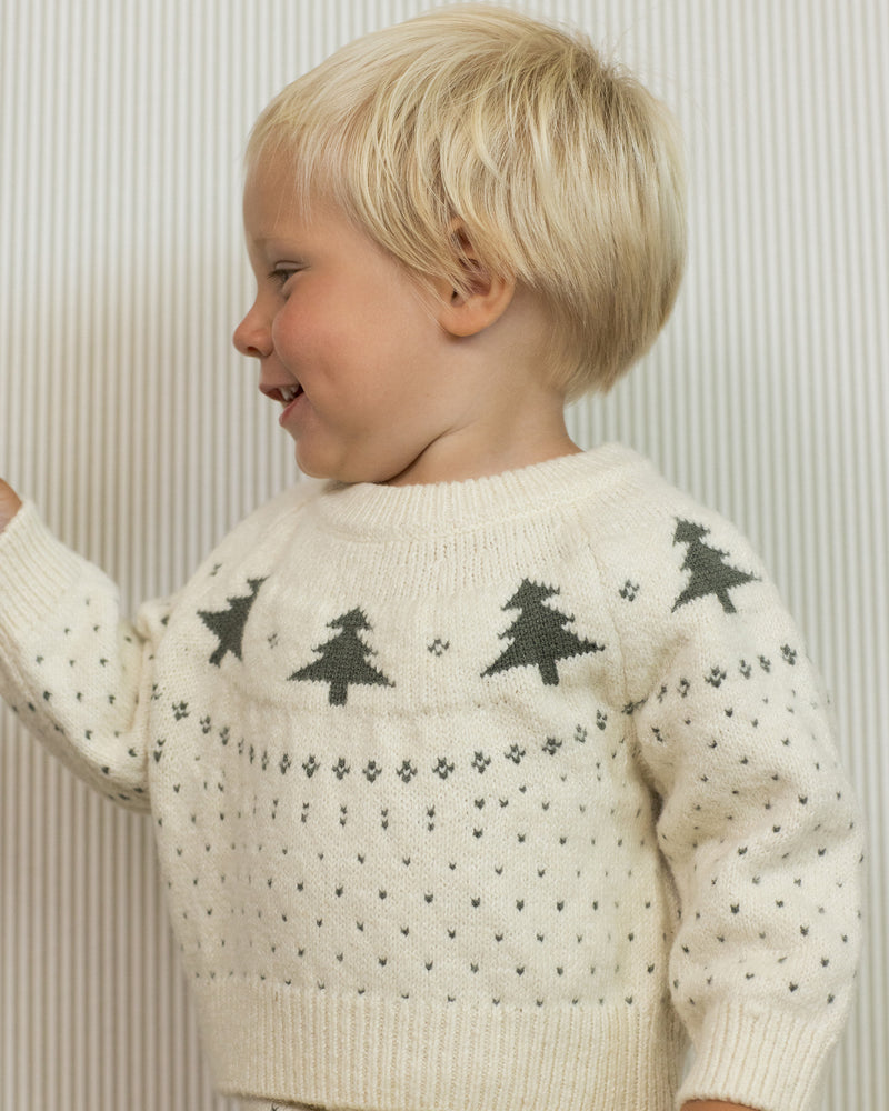 Trees fair isle sweater