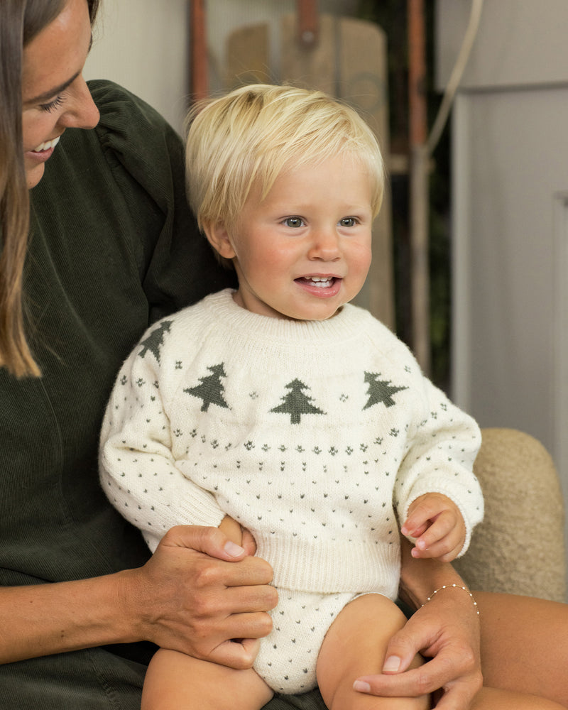 Trees fair isle sweater