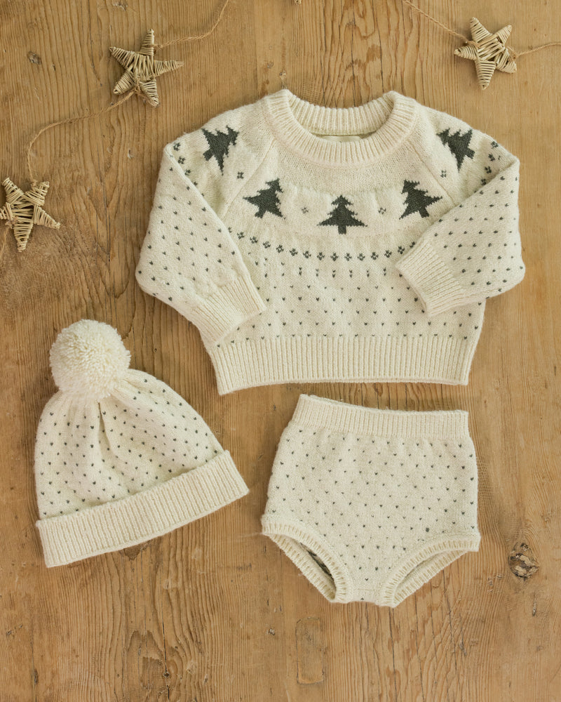 Trees fair isle sweater