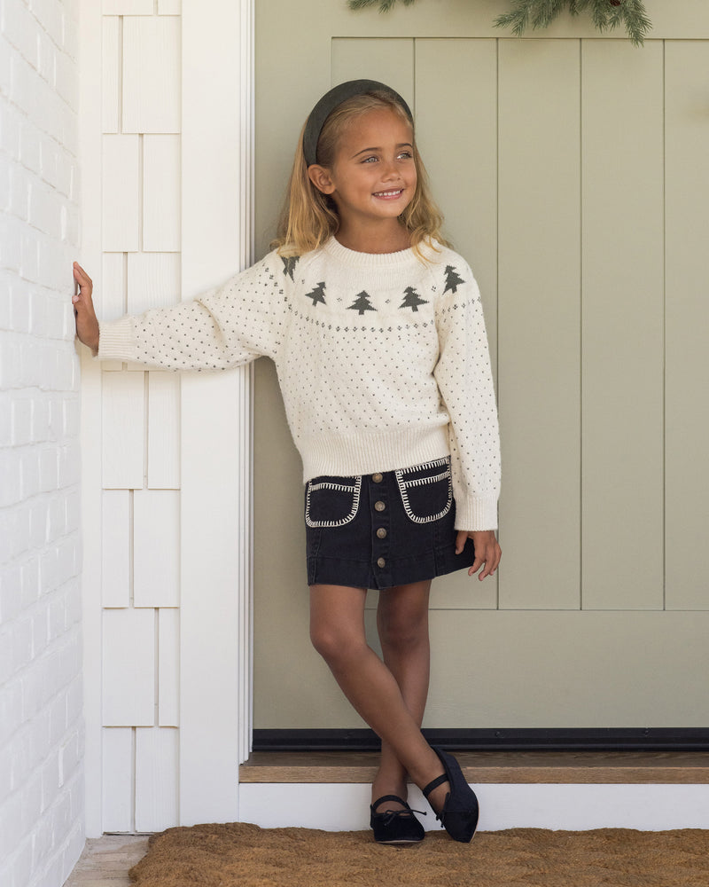 Trees fair isle sweater