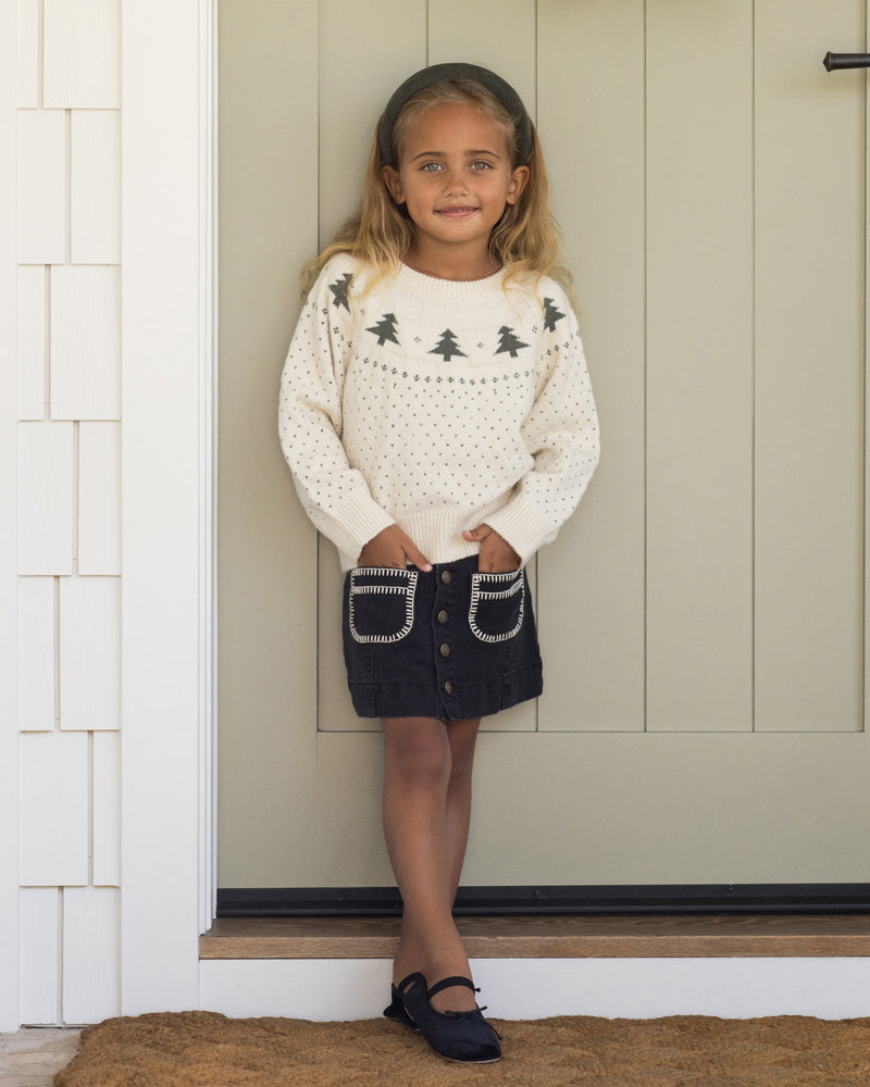 Trees fair isle sweater