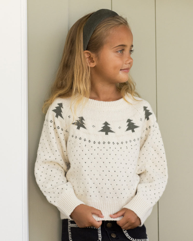 Trees fair isle sweater