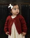 Natural ditsy ruffle collar dress
