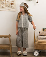 Evergreen gingham slippers