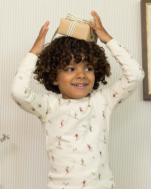 Skiers organic long sleeve pajama set