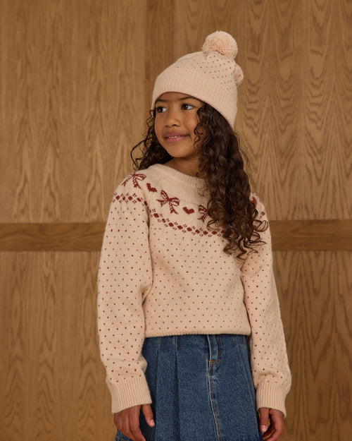 Bows fair isle sweater