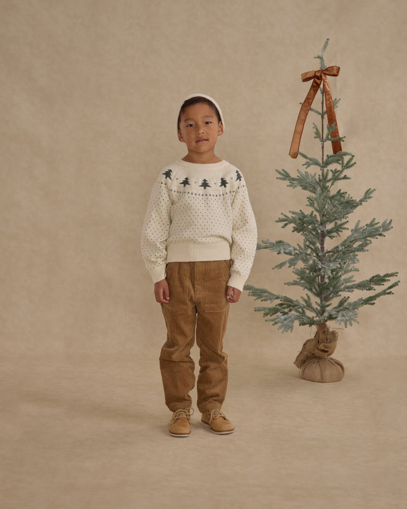 Trees fair isle sweater