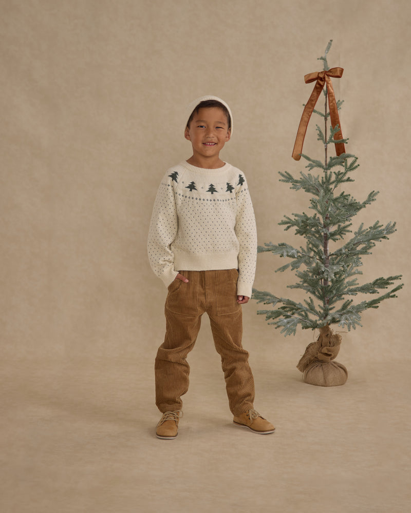 Trees fair isle sweater