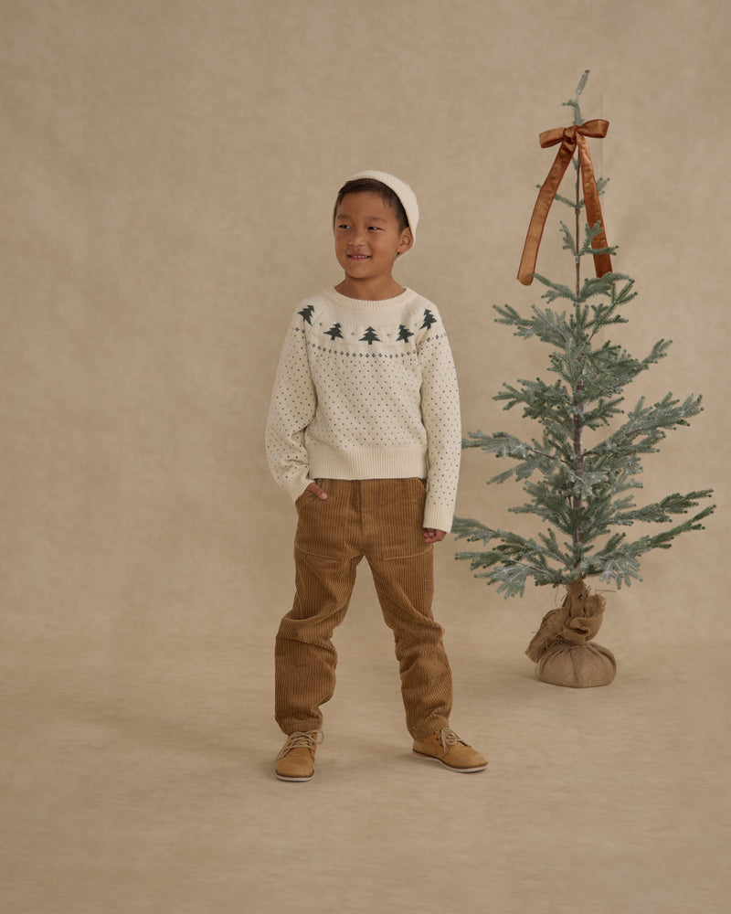 Trees fair isle sweater