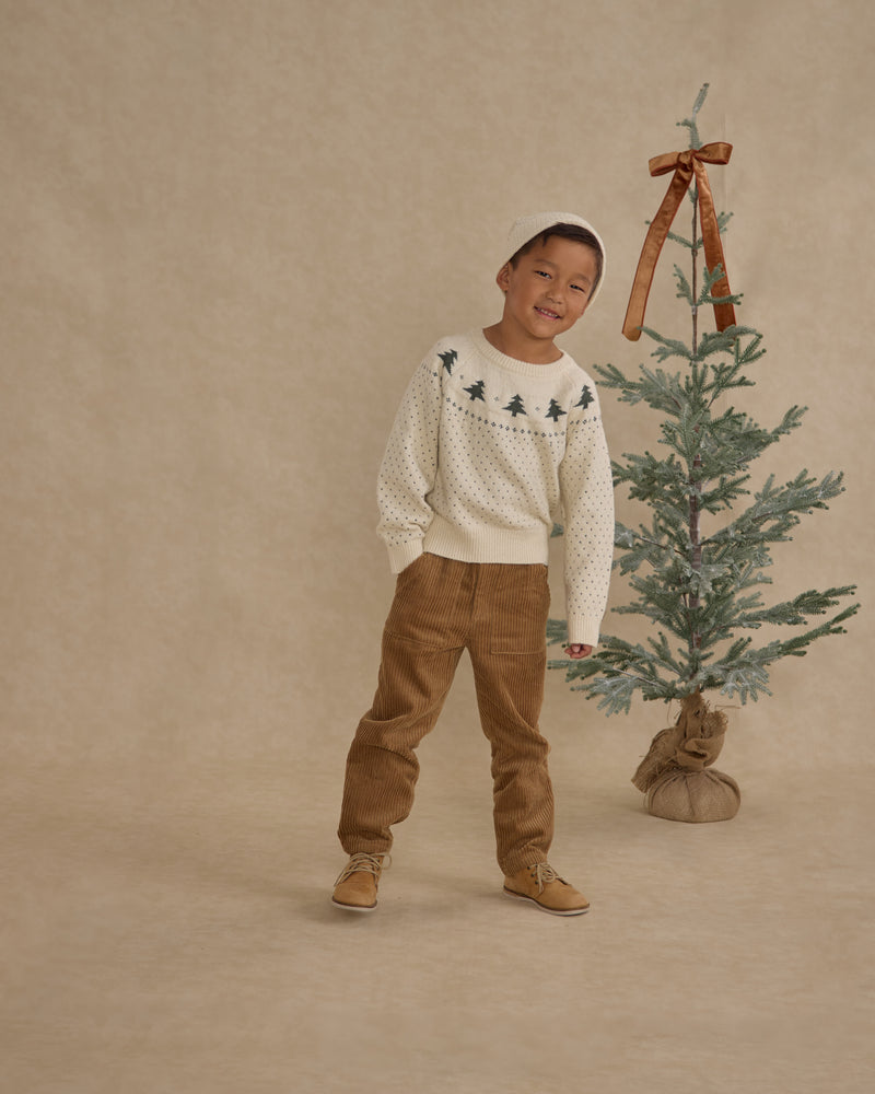 Trees fair isle sweater