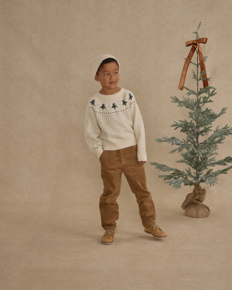 Trees fair isle sweater