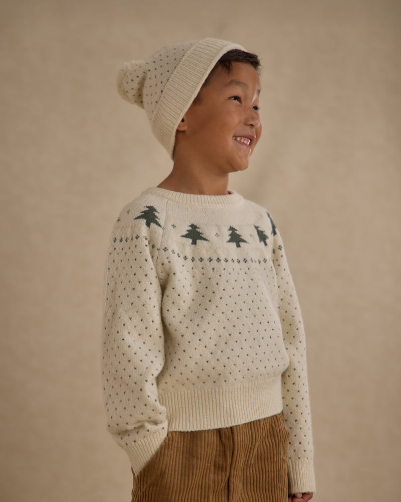 Trees fair isle sweater