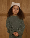 Evergreen ditsy spongey knit set