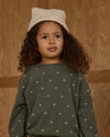 Evergreen ditsy spongey knit set