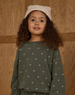 Evergreen ditsy spongey knit set