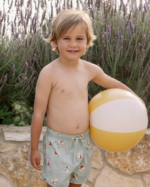 Beach balls swim trunk