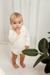 Ruffled onesie long sleeves