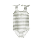 Eucalyptus check Millie one-piece