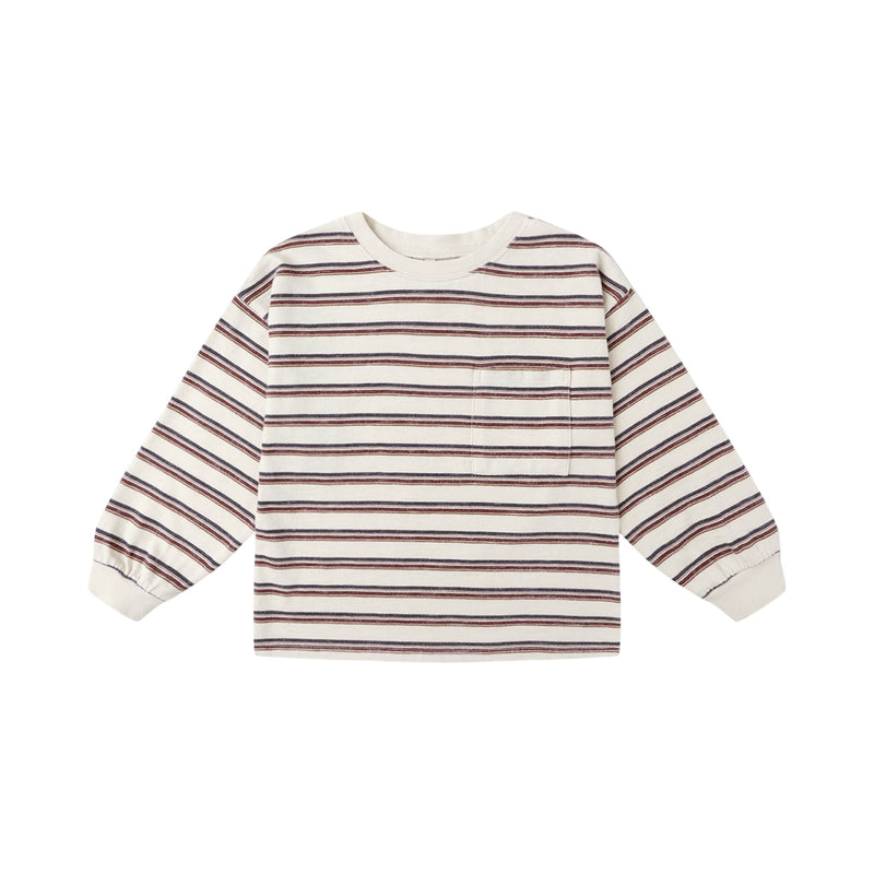 Vintage stripe relaxed long sleeve tee