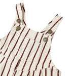 Burgundy stripe vintage overall