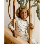 Winter town organic long sleeve pajama set