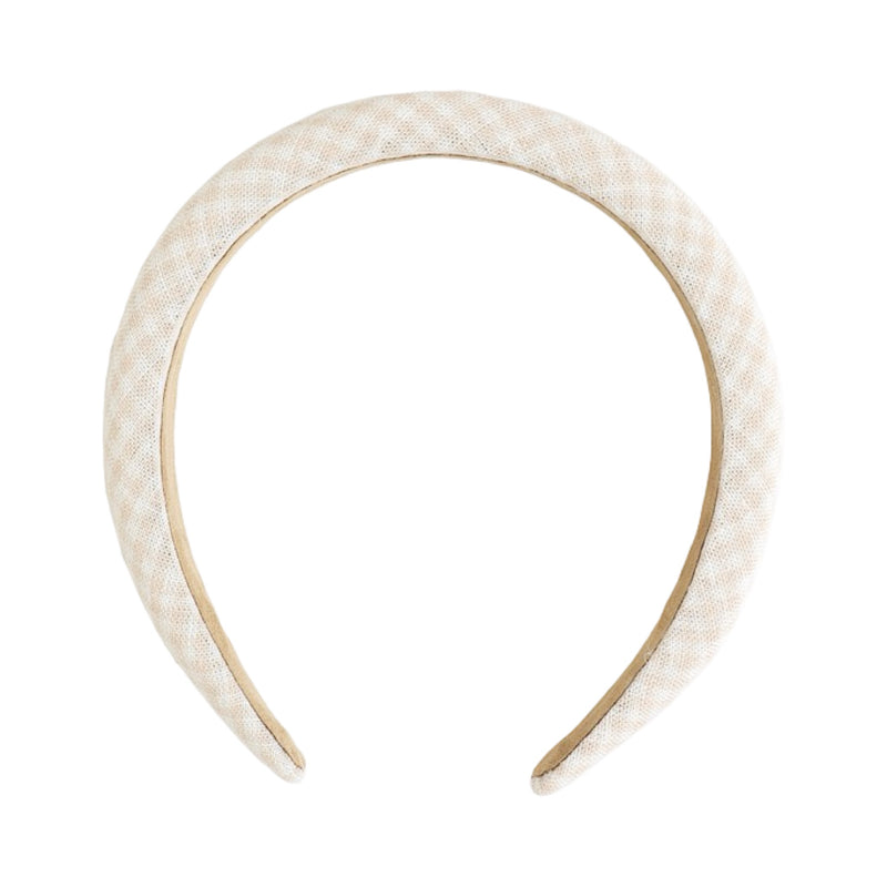 Petal gingham padded headband