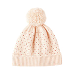 Ruby speckle beanie