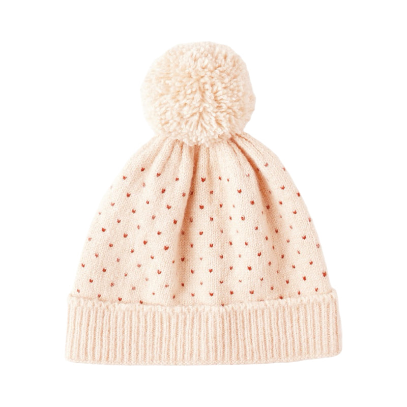 Ruby speckle beanie