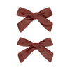 Set of 2 ruby bows