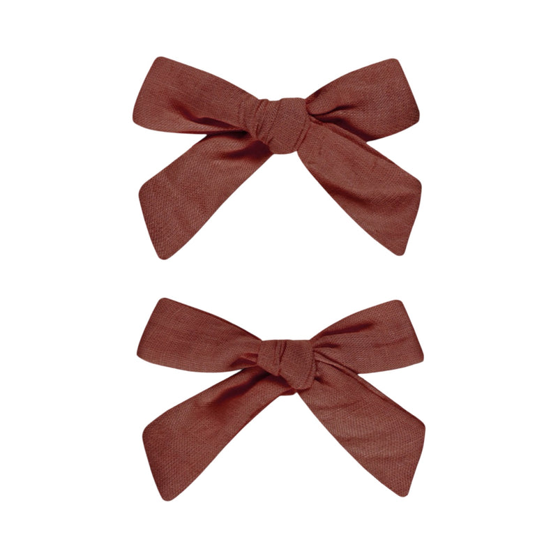 Set of 2 ruby bows