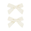 Set of 2 ivory bows