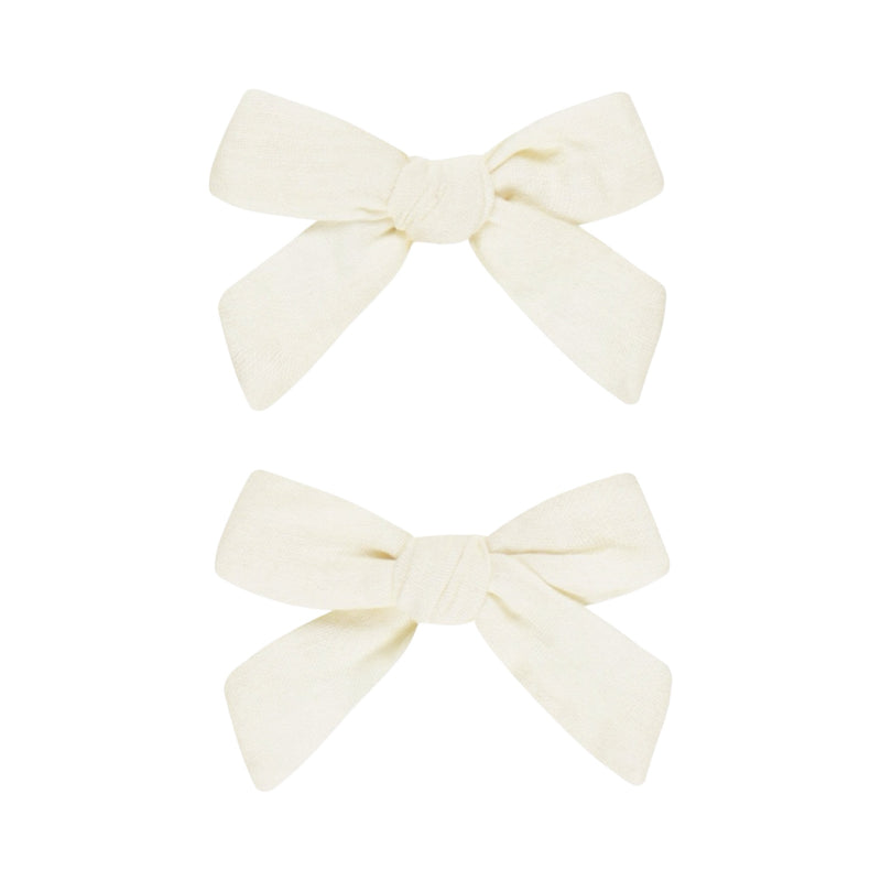 Set of 2 ivory bows