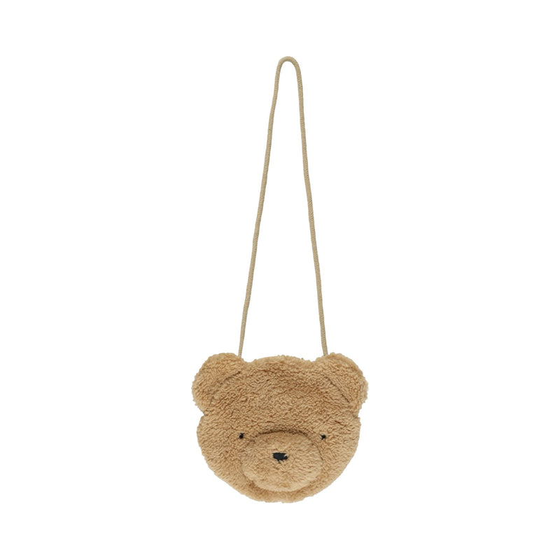 Gold bear purse