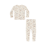 Winter town organic long sleeve pajama set