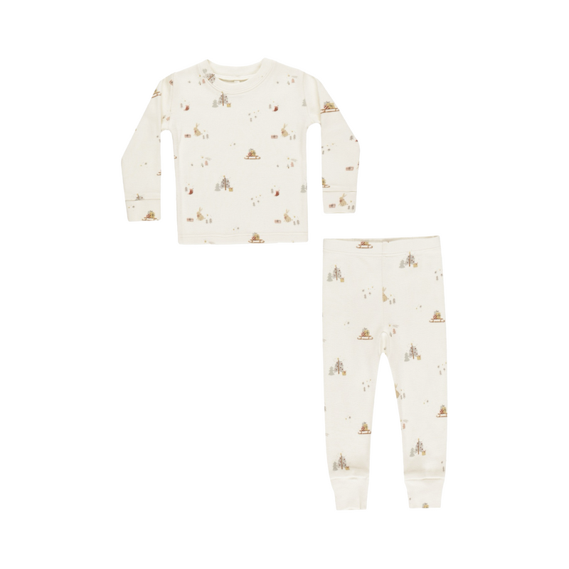 Organic Long Sleeve Pajama Set Presents Color 12 18M