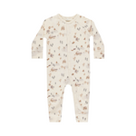 Winter town organic long john pajamas