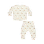 Reindeer long sleeve tee + pant set