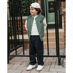 Green varsity jacket