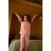 Red & oatmeal breton kids classic pyjama set