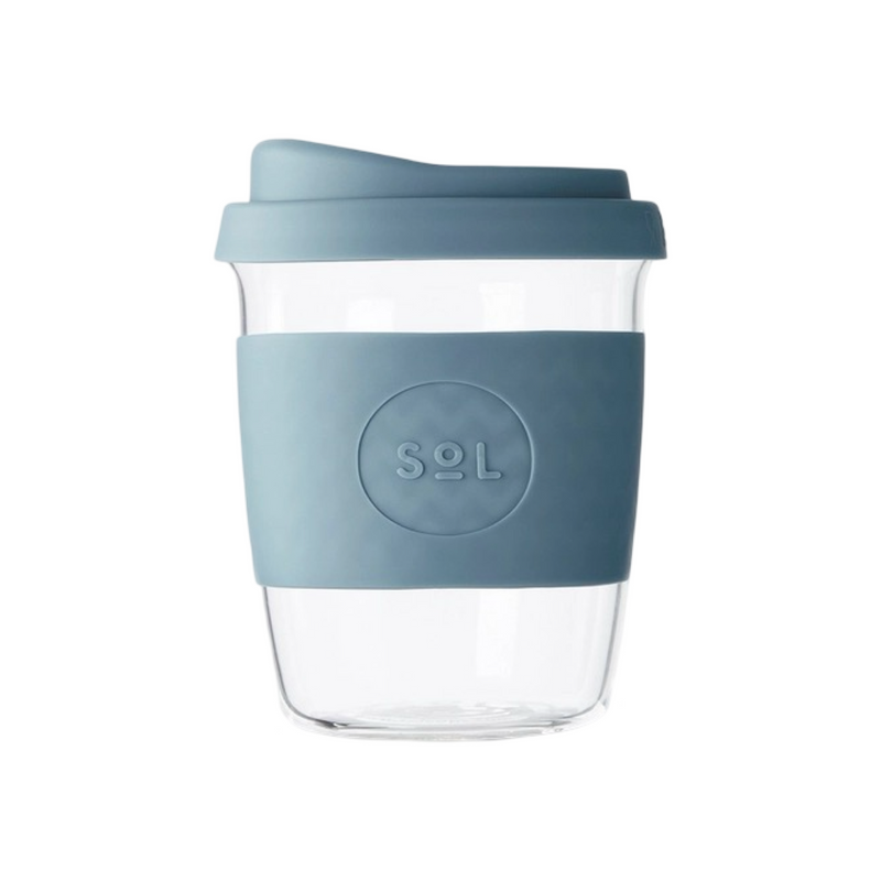 Glass travel tumbler