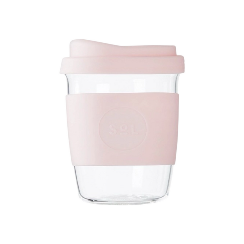 Glass travel tumbler