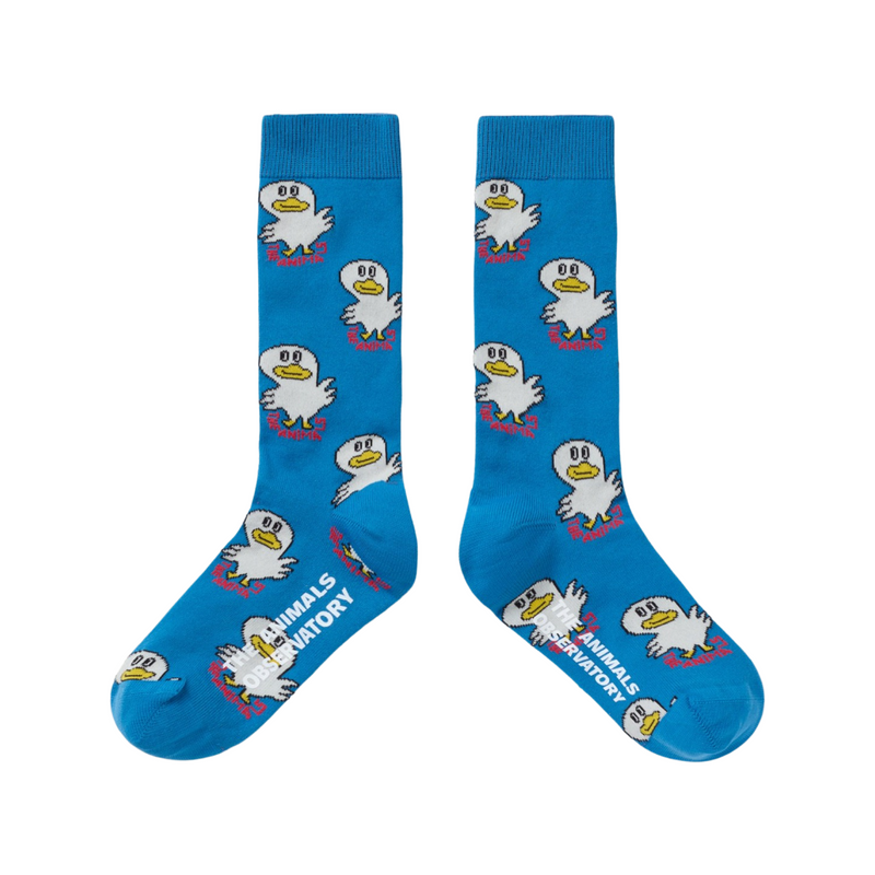 Blue worm socks