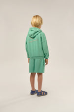 Green washed kids hoodie