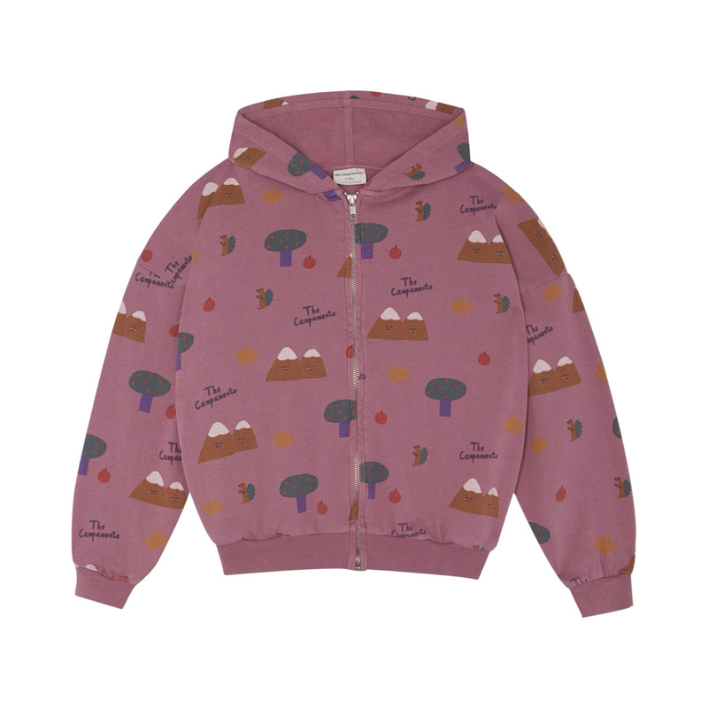 Mountains zipped sweatshirt