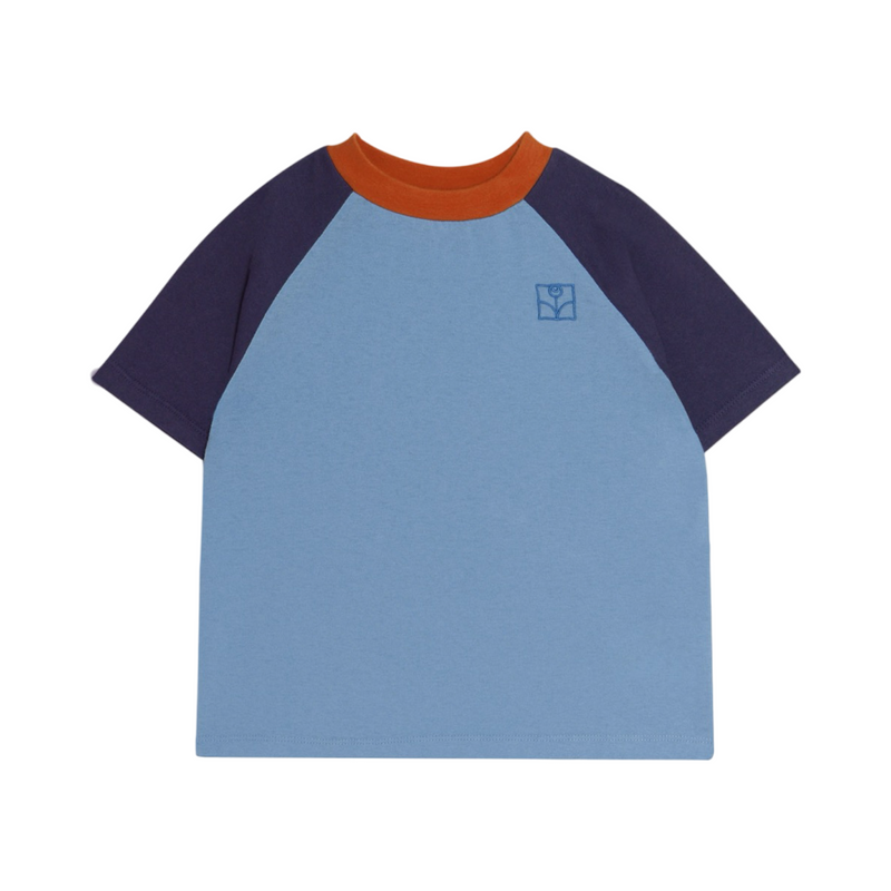 Color block blue kids t-shirt