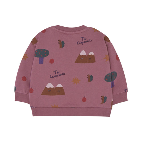 Mountains purple baby sweatshirt
